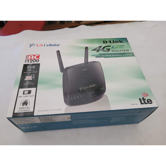 US Cellular DWR-961 D-Link 4G LTE Dual Band Wireless AC1200 High Speed Router - Picture 1 of 9